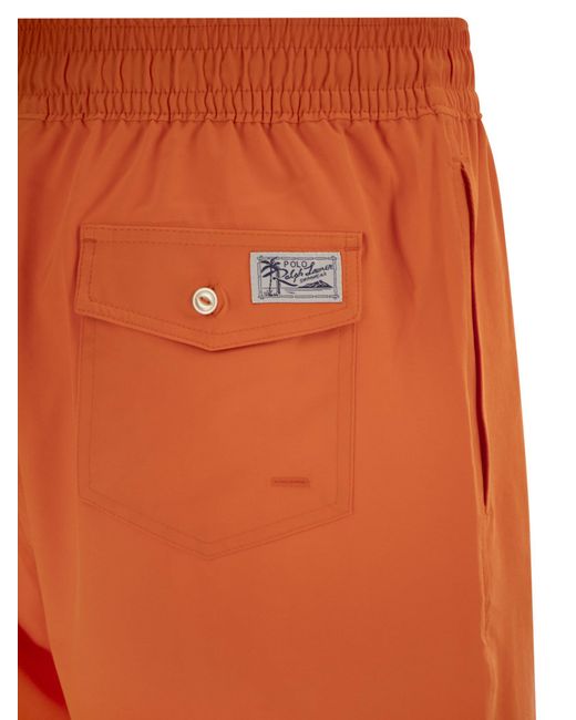 Polo Ralph Lauren Orange Traveler Classic 14.6 Cm Beach Boxers for men