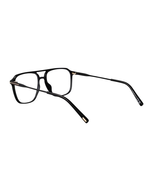 Tom Ford Black Aviator Optical Ft5665 B 001 for men