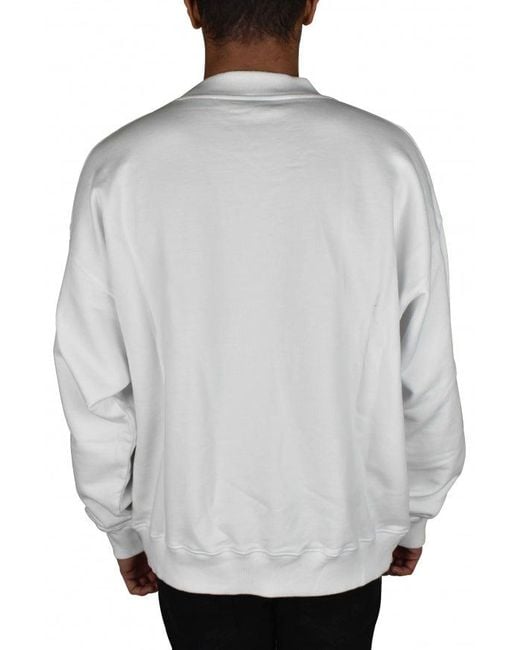 Off-White c/o Virgil Abloh Gebroken Wit Sweatshirt Wit in het Gray