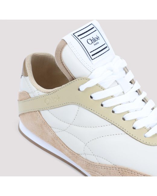 Chloé Natural Kick Sneakers