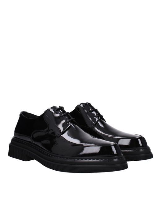 Dolce & Gabbana Black Dolce&Gabbana Derby Paint for men