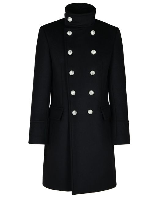 Balmain Black Coats & Jackets for men