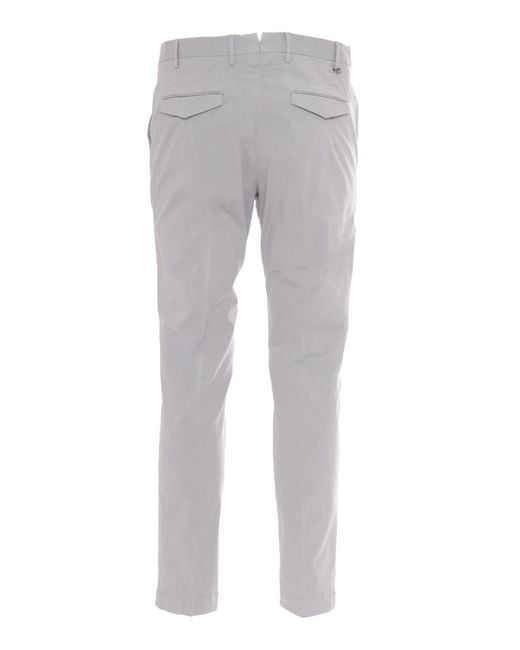 PT01 Gray Pantalone Master, Flat Front, Diagonal Pockets, Flap Back Pockets, Finished