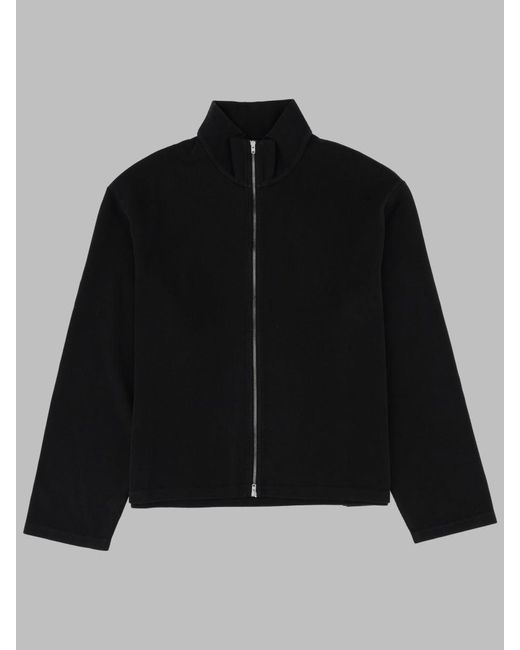 Our Legacy Black Felpa "Shrunken" Con Zip