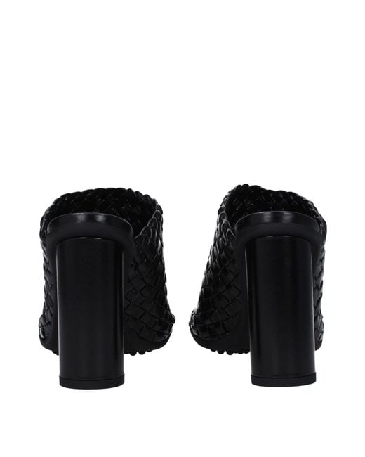 Bottega Veneta Black Atomic Sandals Leather