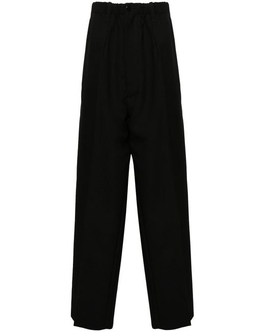 Random Identities Black Worker Low Crotch Trousers