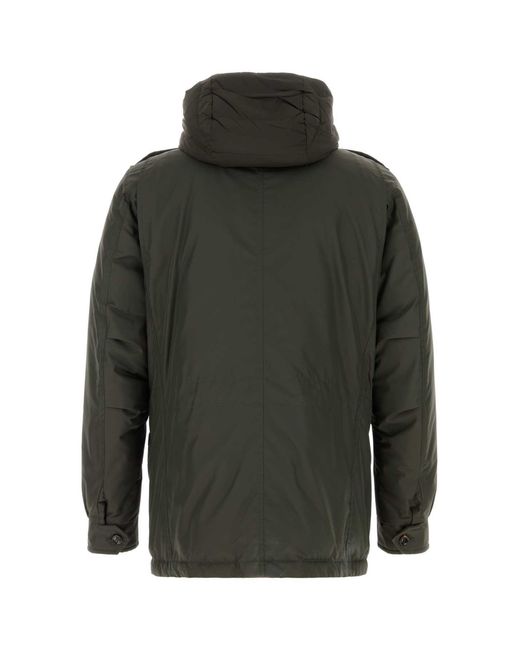 Moorer Green Dark Polyester Down Jacket for men