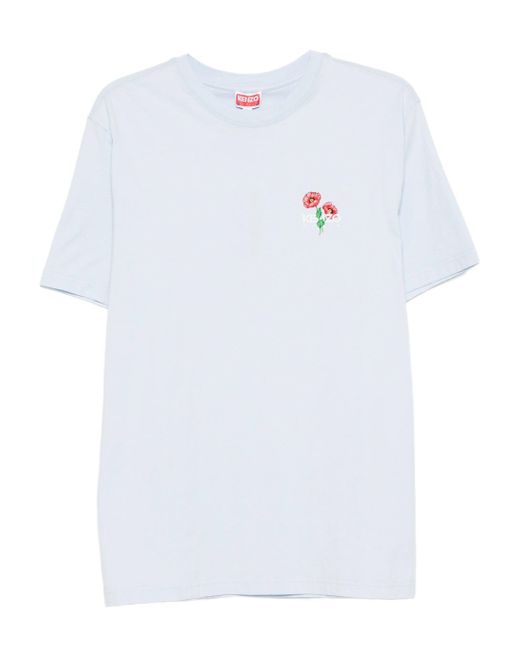 KENZO White Gots Archive Bouquet Embroidered Classic Tsh