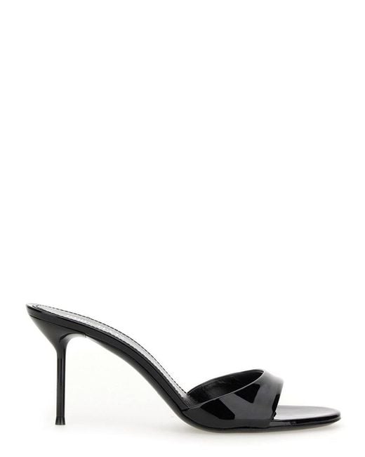 Paris Texas Black Lidia" Pointed-Toe Leather Mules