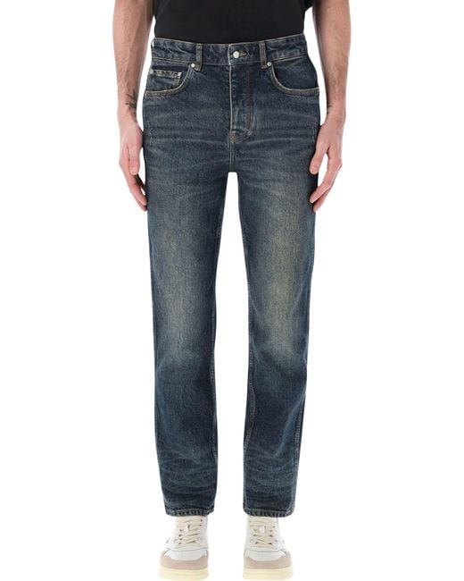 Represent Blue R2 Straight Leg Denim Jeans for men