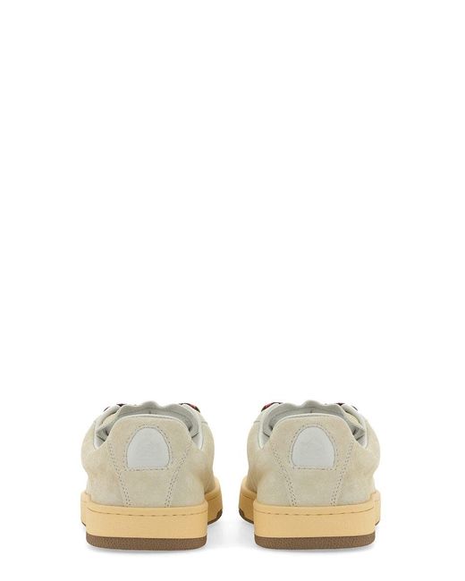 Lanvin Natural Sneaker Cube With Soft Leather Upper