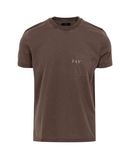 Camisetas y polos de Fay de hombre de color Brown