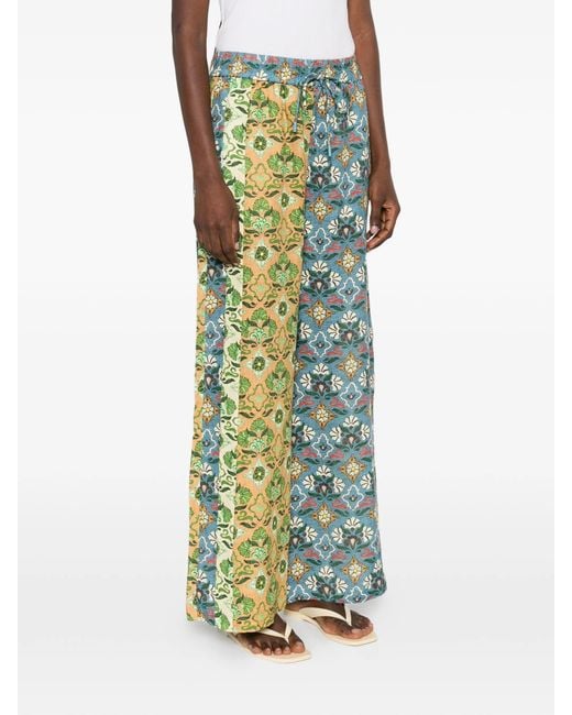 ALÉMAIS Green Ali Spliced Pant