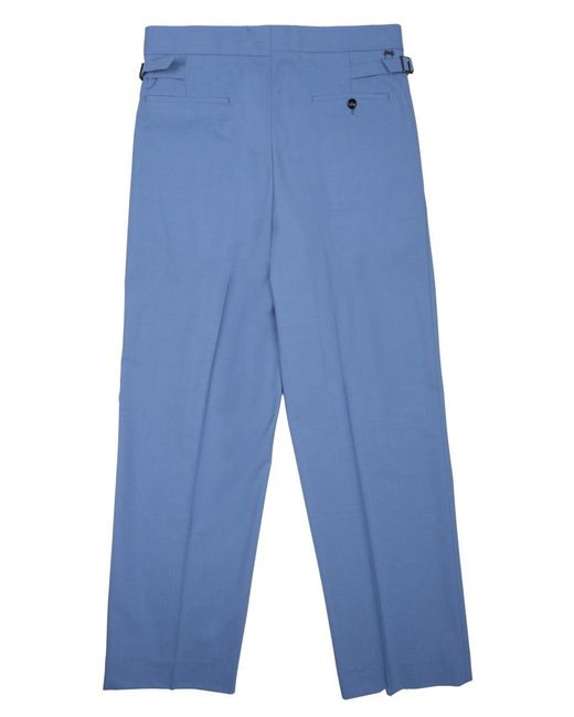 BE ABLE Blue Mini Trousers For Ss26 for men