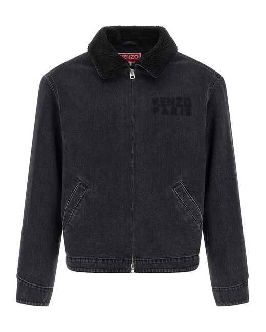 KENZO ' Happy Tiger' Denimjack in het Blue voor heren