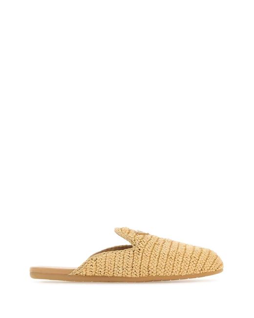 Slippers de Raffia Prada pour homme en coloris Multicolor