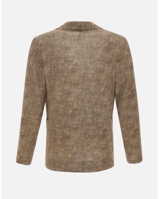 Bob Baumwollmischung Slim Fit Blazer in Brown für Herren
