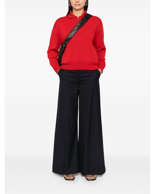 Theory Broek Met Wijde Pijpen in het Black