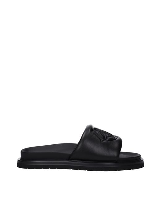 Dior Black Ciabatte E Zoccoli Uomo Pelle Nero for men