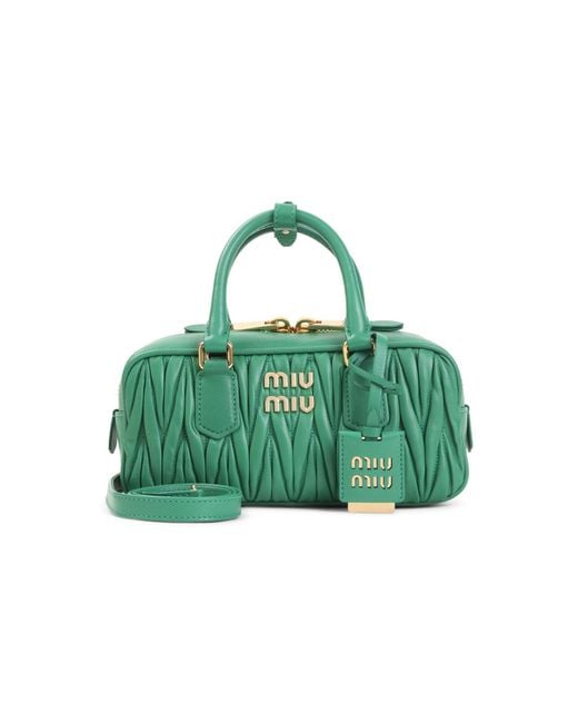 Miu Miu Brown Lamb Leather Handbag