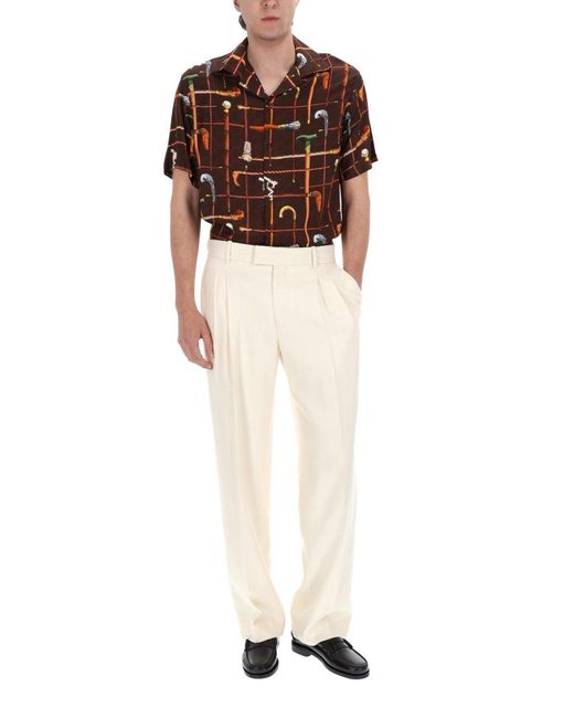 Drole de Monsieur Brown Viscose Shirt