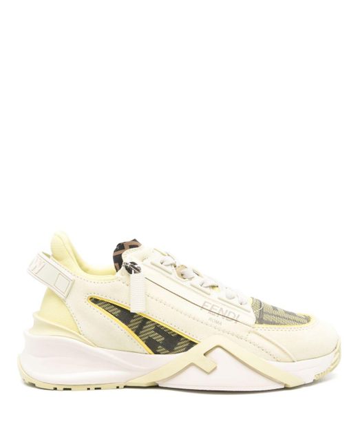 Fendi Natural Flow Leather Sneakers