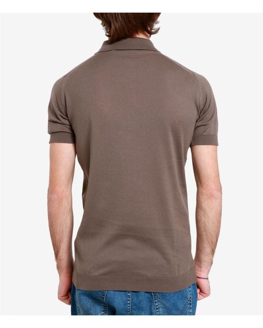 John Smedley Brown T Shirts And Polos