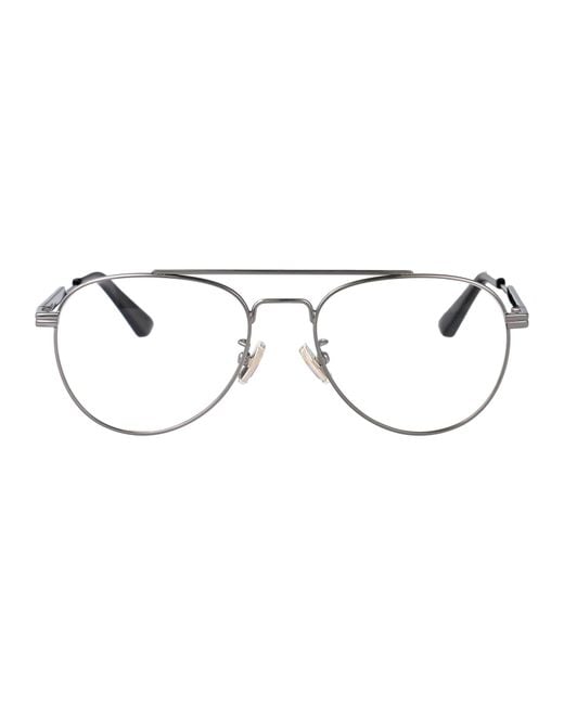 Bottega Veneta Multicolor Ruthenium-Ruthenium-Transparent Metal Glasses