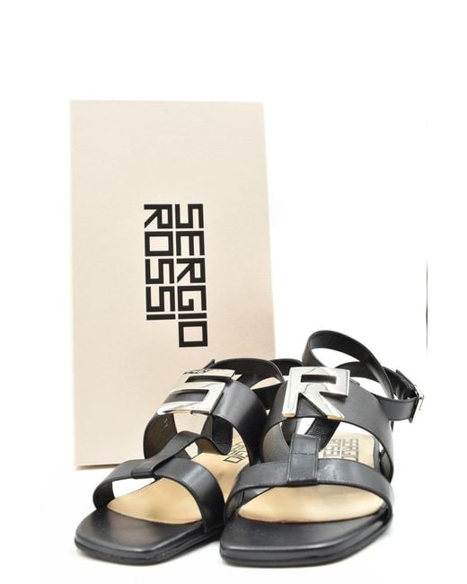 Sergio Rossi Black Sandals
