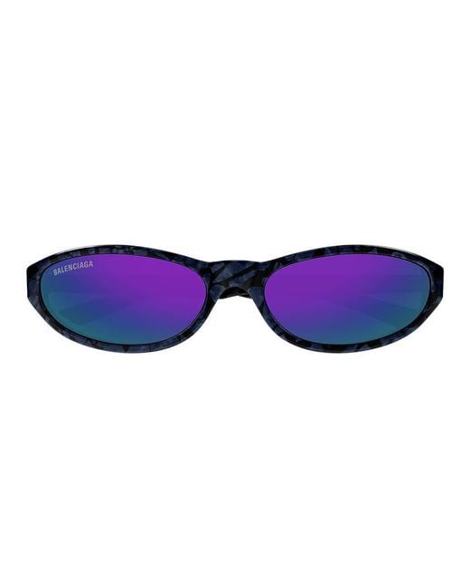 Balenciaga BB0007S -011 - Schwarz / Violett in Black für Herren