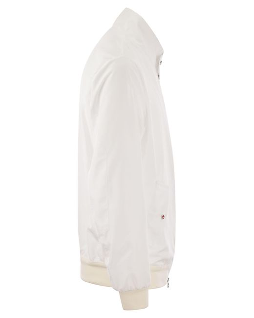 Giacca bomber leggera di Kiton in White da Uomo