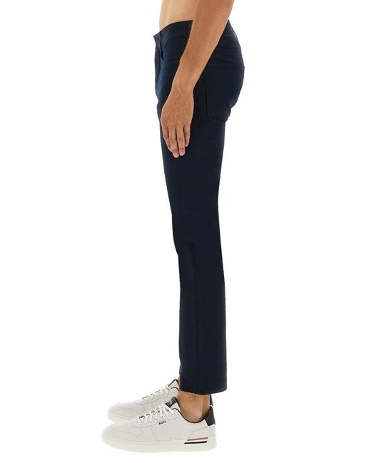 Boss Blue Twill Pants for men