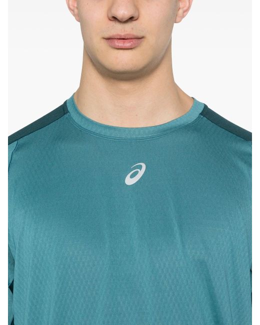Asics Blue Fujitrail Elite Ss Top for men