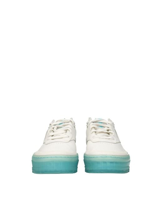 Reebok Green Sneakers Club C Donna Pelle/Acqua
