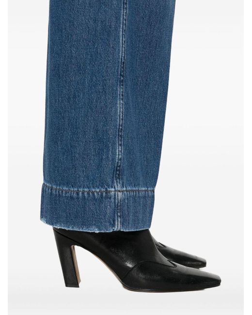 Semicouture Blue Hayley Wide-Leg Denim Jeans