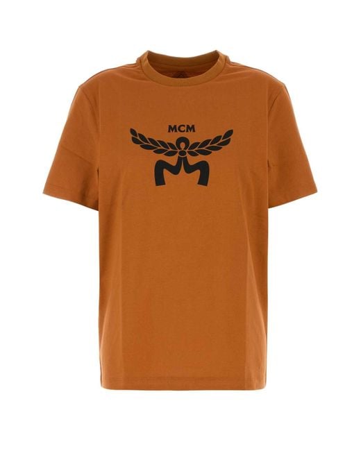 Tシャツ・カットソー MCM Orange Cotton T-Shirt $_57.JPG?set_id=8800005007