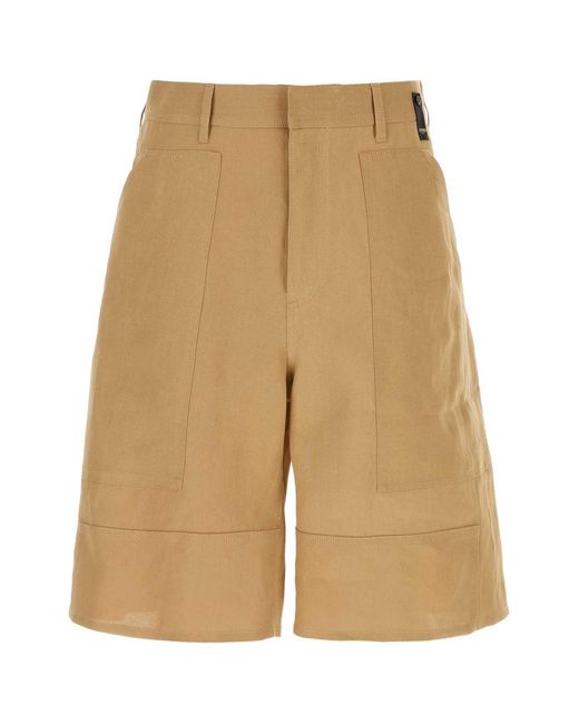 Fendi Natural Bermuda Shorts for men