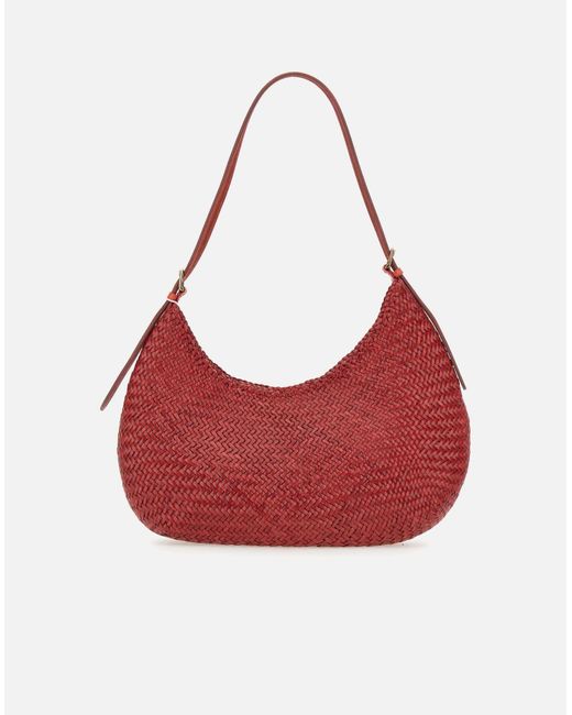 Dragon Diffusion Red Vollmond Rote Kalbsleder Schultertasche