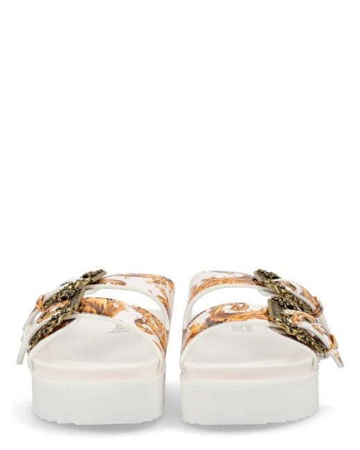 Versace Jeans Couture Multicolor Polyurethane Flat