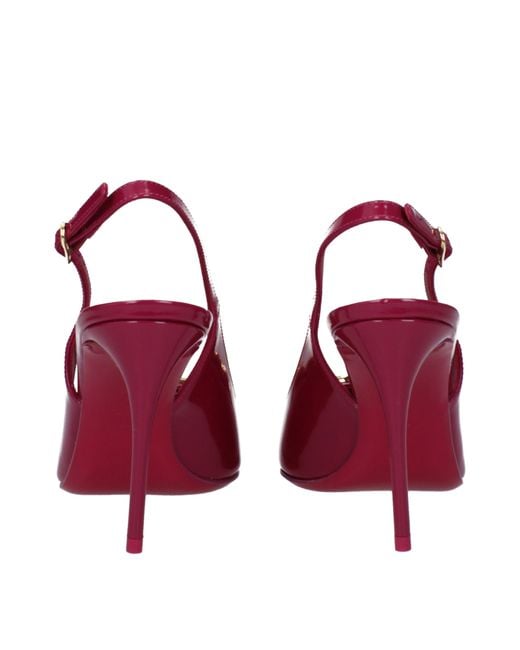 Dolce & Gabbana Purple Sandalen CG0680A10378i484 Frauen Leder lila/Cyclamen