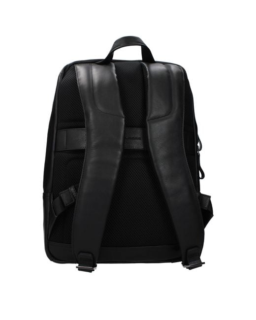 Piquadro Black Backpacks And Waist Bags Leather