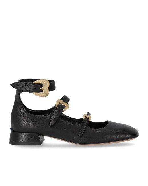 A.Bocca Black Ballet Flat With Straps for men