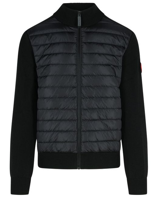 Canada Goose 'Hybridge' schwarzer Wollpullover in Black für Herren