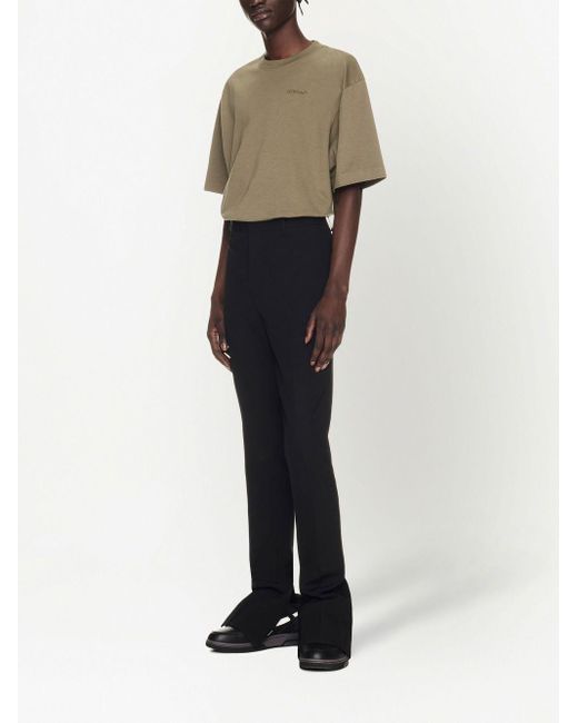 Off-White c/o Virgil Abloh Black Wool Skinny Trousers for men