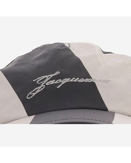 Jacquemus Gray Baseballkappe mit Logo