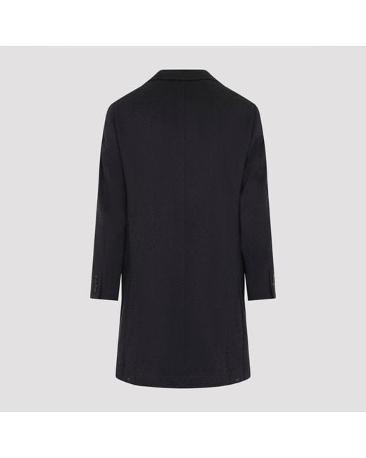Brunello Cucinelli Blue Brunello Cuccinelli Overcoat for men