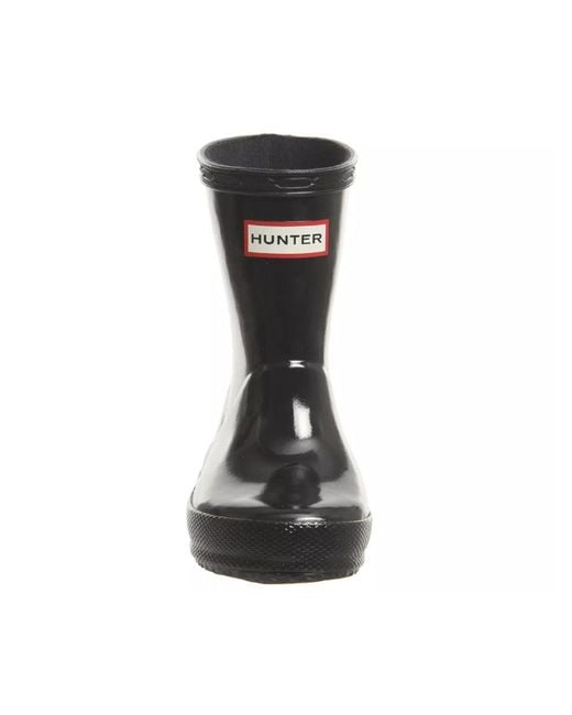 Hunter Black "First Classic Gloss" Boots