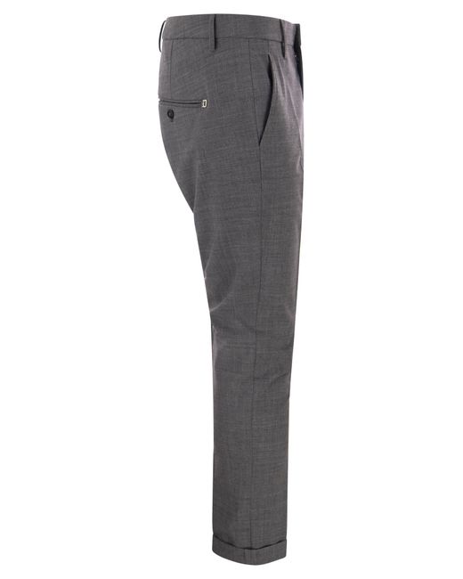 Gaubert Wool Blend pantalones Dondup de color Gray