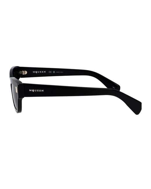 McQueen Black Acetate Sunglasses