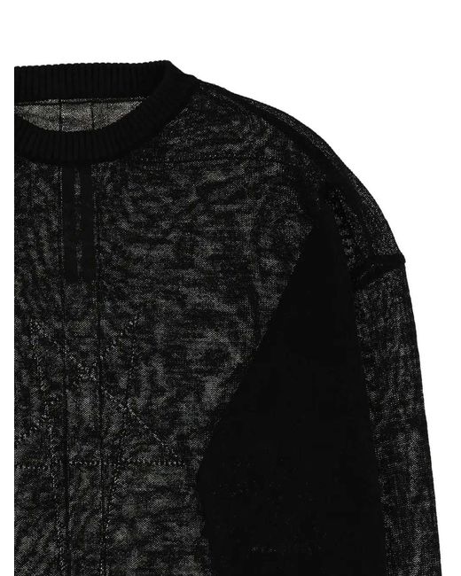 Rick Owens Black Top With Logo Detail